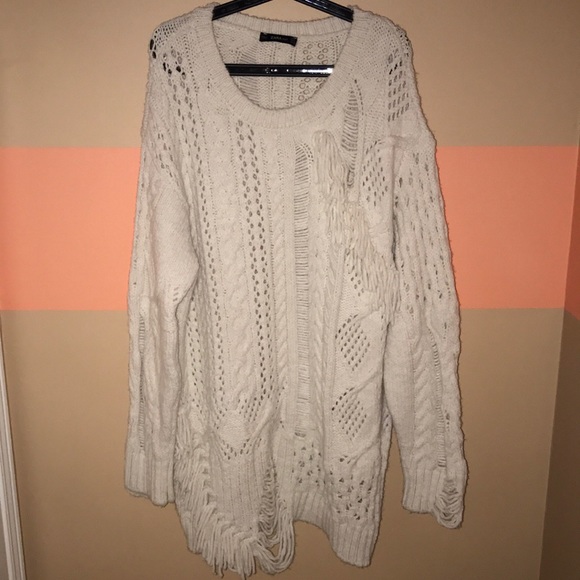 Zara Sweaters - ZARA white sweater dress size L